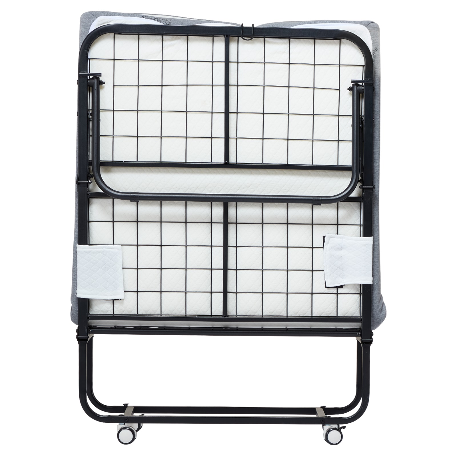 Folding Guest Bed For Adults With Grey Mattress Twin Size_voghion.com